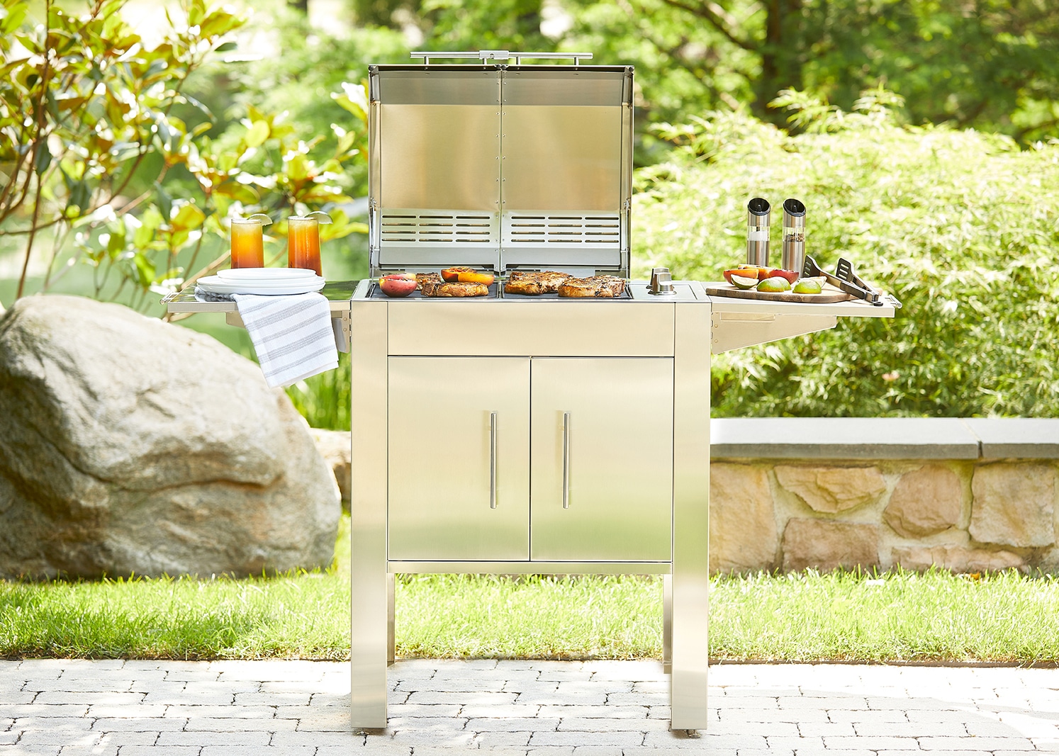 Electric grill stand top