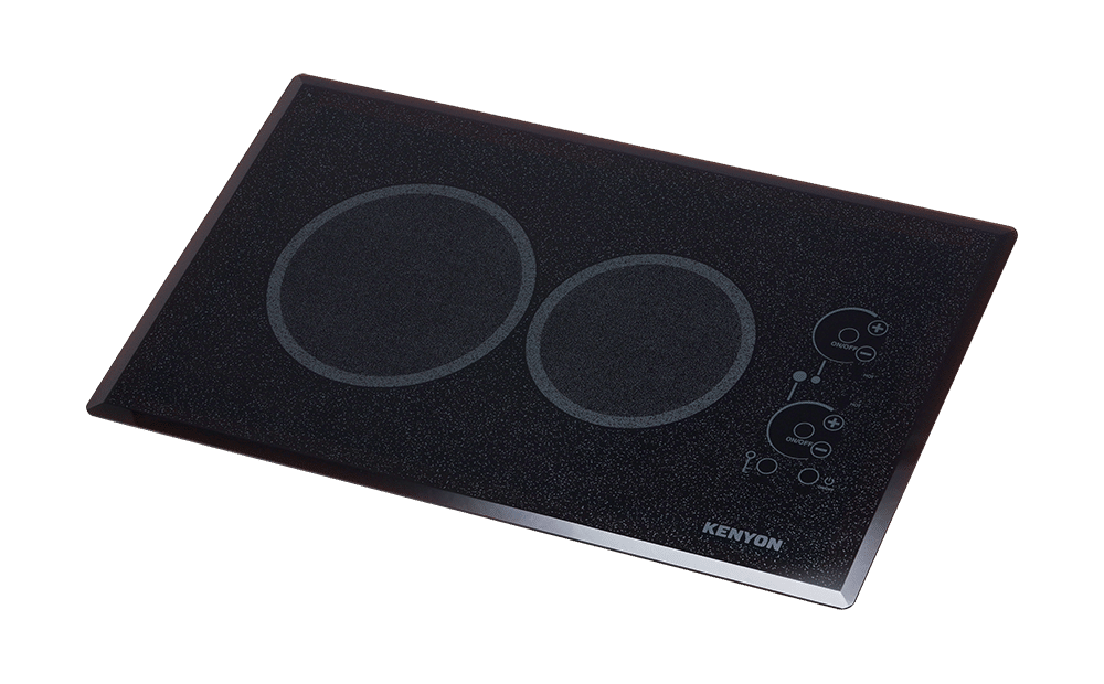 Kenyon B41540 Lite-Touch Q 2-Burner Cooktop, Black with Touch Control