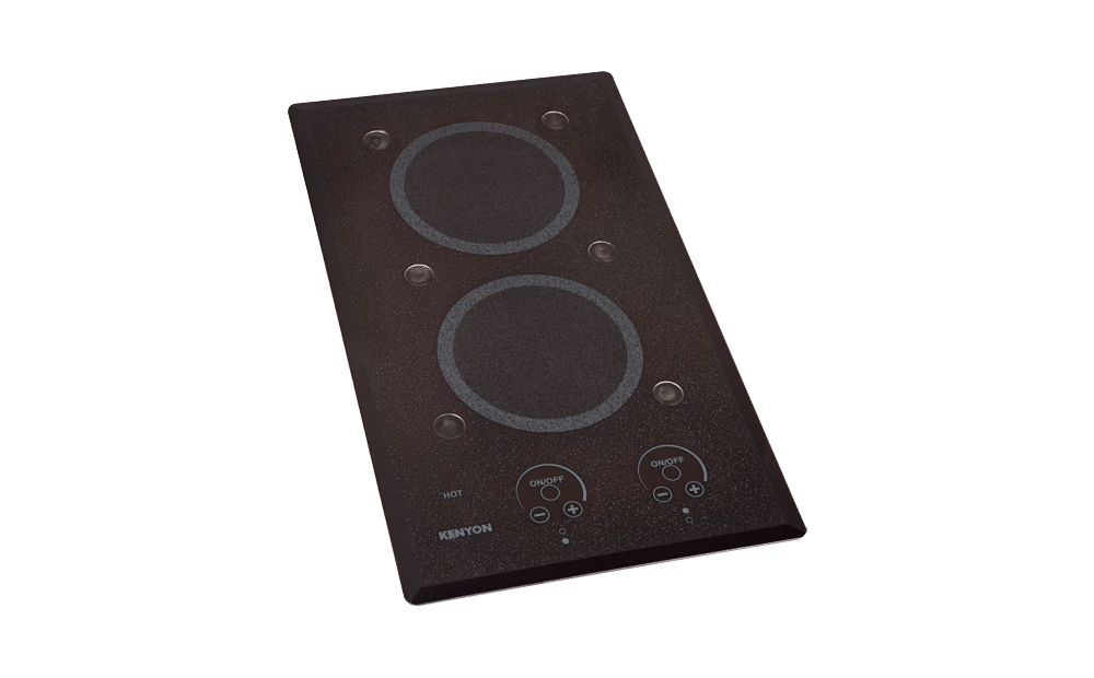 Kenyon Grills B40571PUPS Lite-Touch Q 12W 1200W 1 Burner Black Built-In Electric Cooktop with Touch-Control