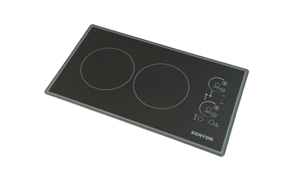 Electric Cooktop - 2-Burner Ceramic Glass, 120V