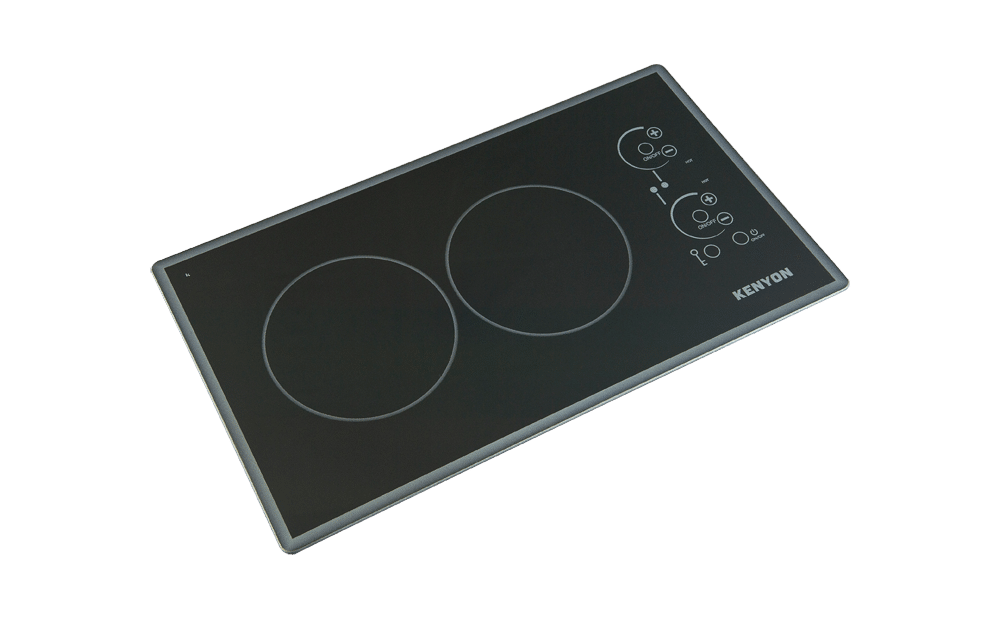 Kenyon Grills B40571PUPS Lite-Touch Q 12W 1200W 1 Burner Black Built-In Electric Cooktop with Touch-Control