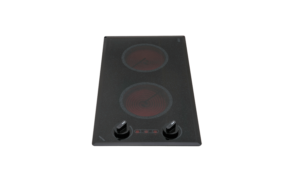 Kenyon B41596 Mediterranean Series 2-Burner Trimline Cooktop- Black Wi