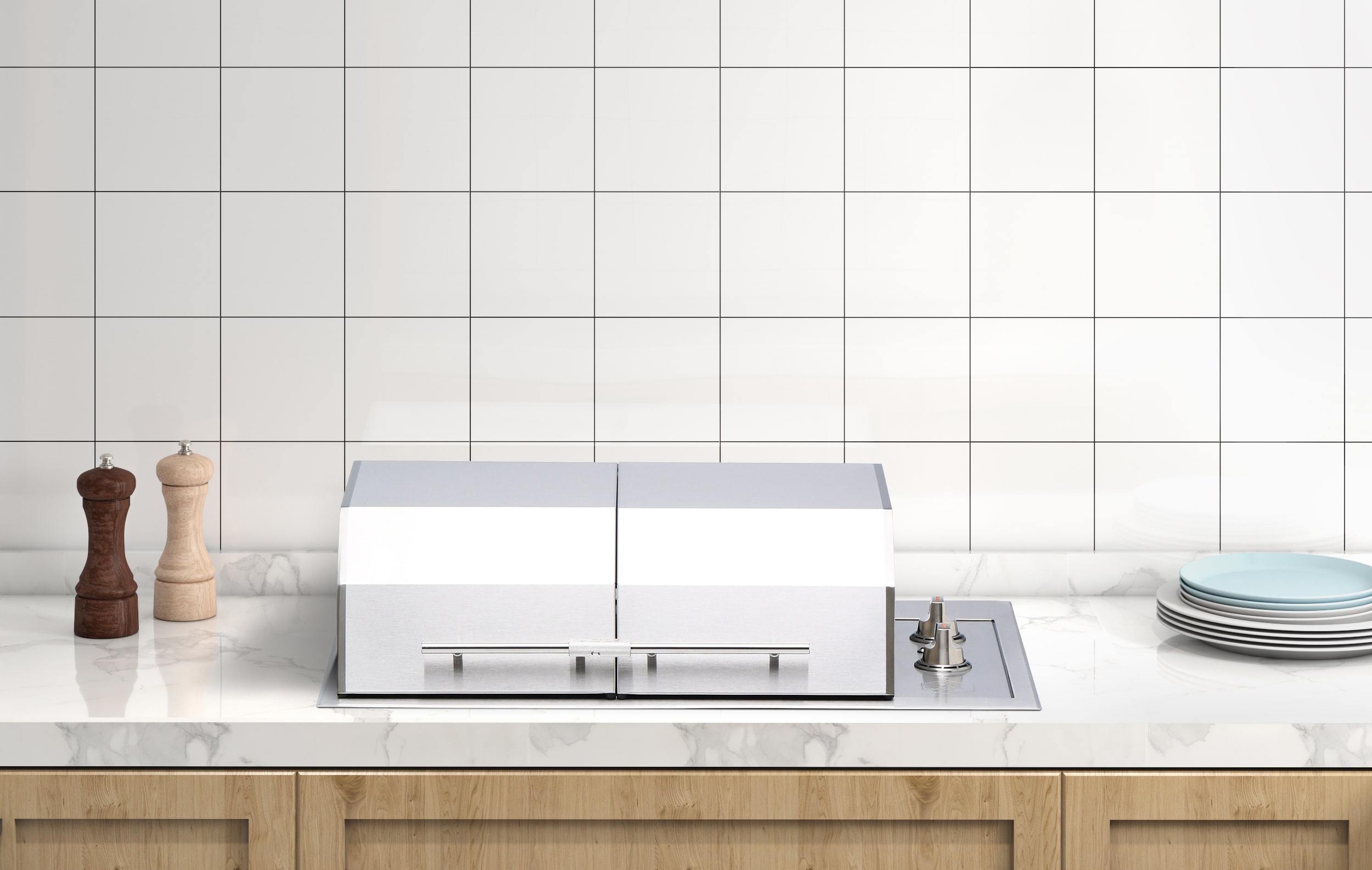 Texan Electric Grill Knob Control with Split Lid (B70415NH)