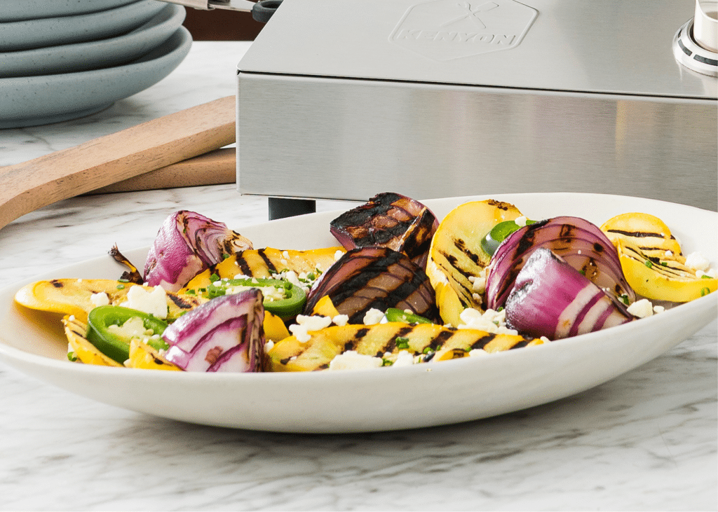 Grilled Squash with Feta and Red Onion | Kenyon