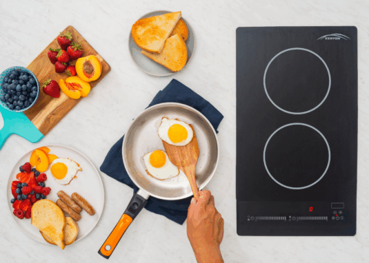 Bridge Induction 2 Burner Portrait, Including SilKEN® Mat