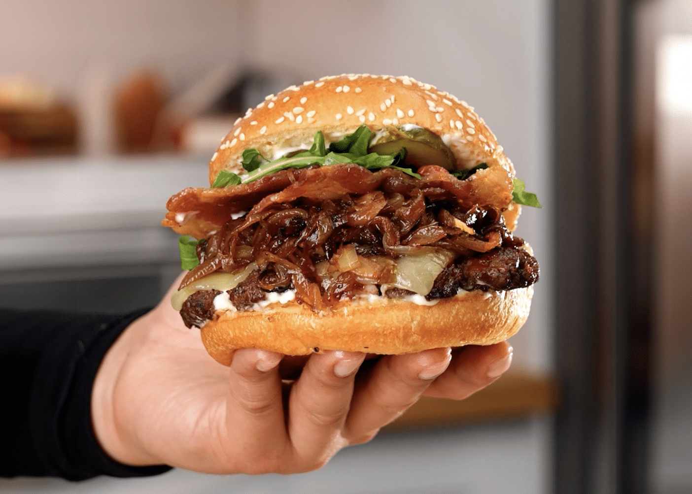 New England Smash Burgers and Candied Sweet Potato Wedges