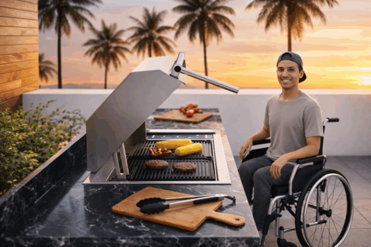 Texan Built-In Electric Grill with ADA Handle