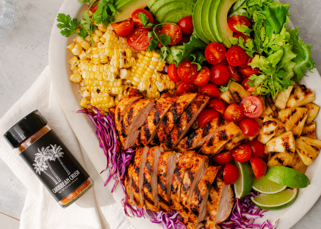 Caribbean Crush Grilled Chicken Salad (Recipe) KENYON