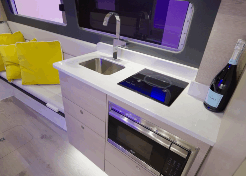Lite-Touch Q 1 Burner Marine Cooktop with PUPS